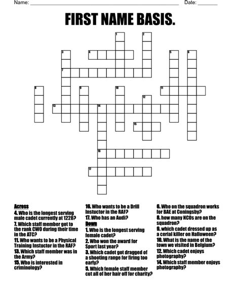 versace first name crossword